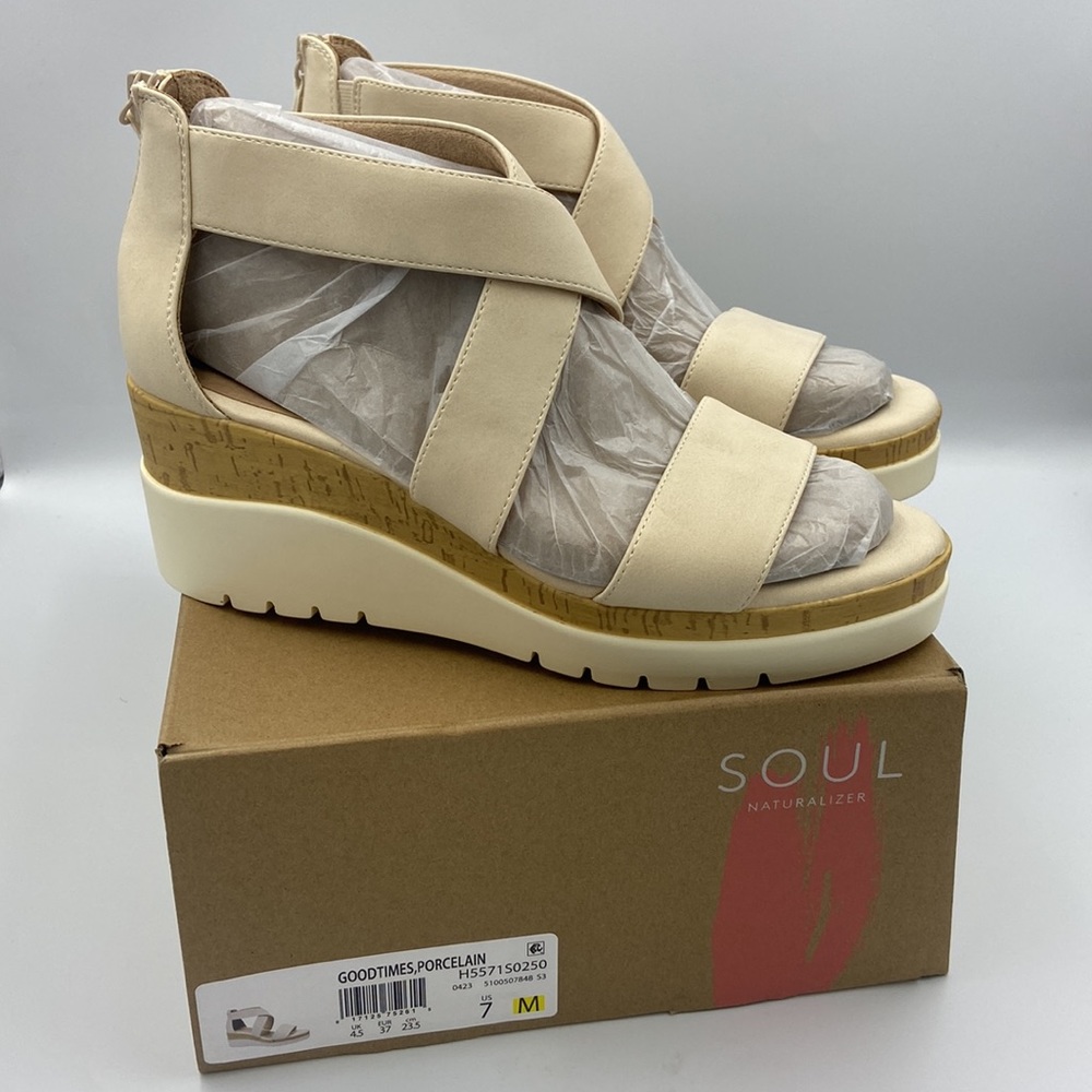 Naturalizer SOUL Goodtimes Wedge Sandal - Size 7M - Picture 12 of 14